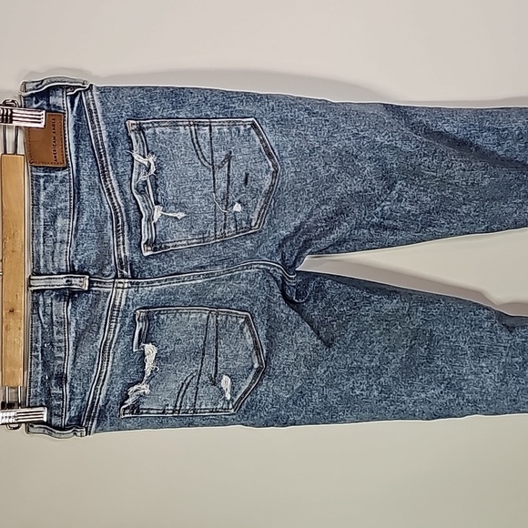 American Eagle next level stretch size 4 distressed style jeggings - Picture 4 of 8